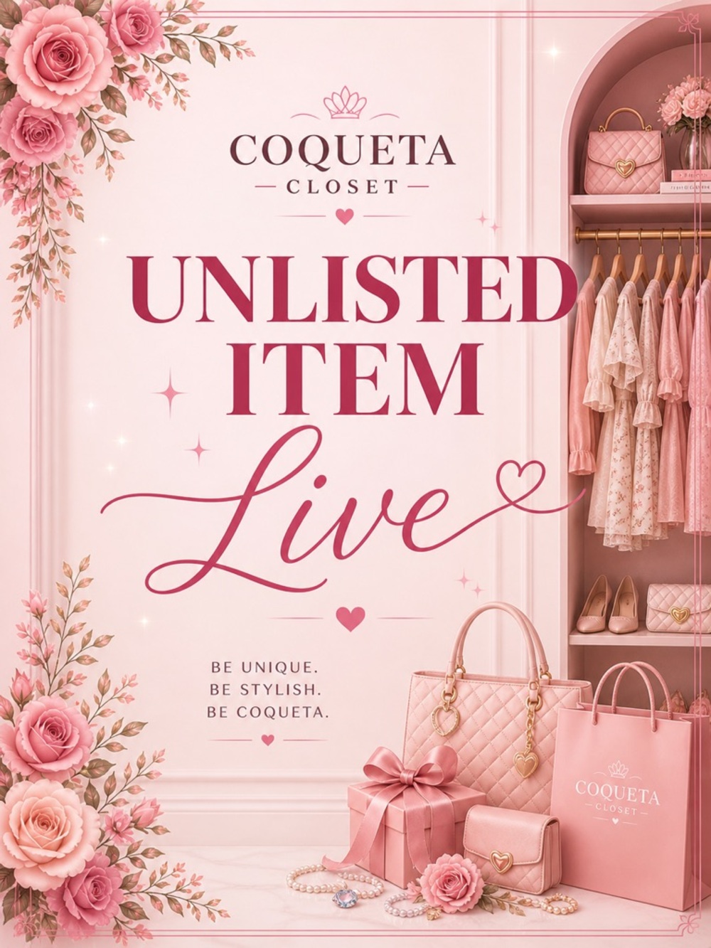 Coqueta Closet Live 1-100 ✨ UNLISTED ITEM 🛍️ Thank you 💖